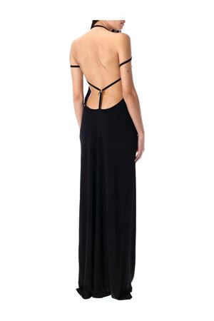 Abito con scollo all'americana nero MARINE SERRE | WDR335ACJER0022BK99